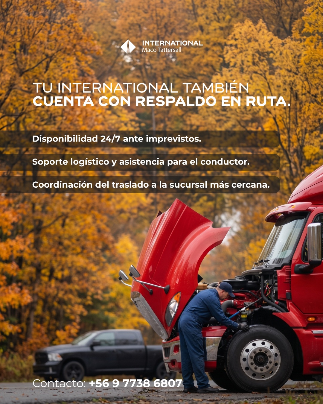 Tu international también cuenta con respaldo en ruta.